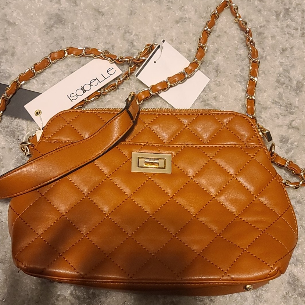 Faux leather handbag